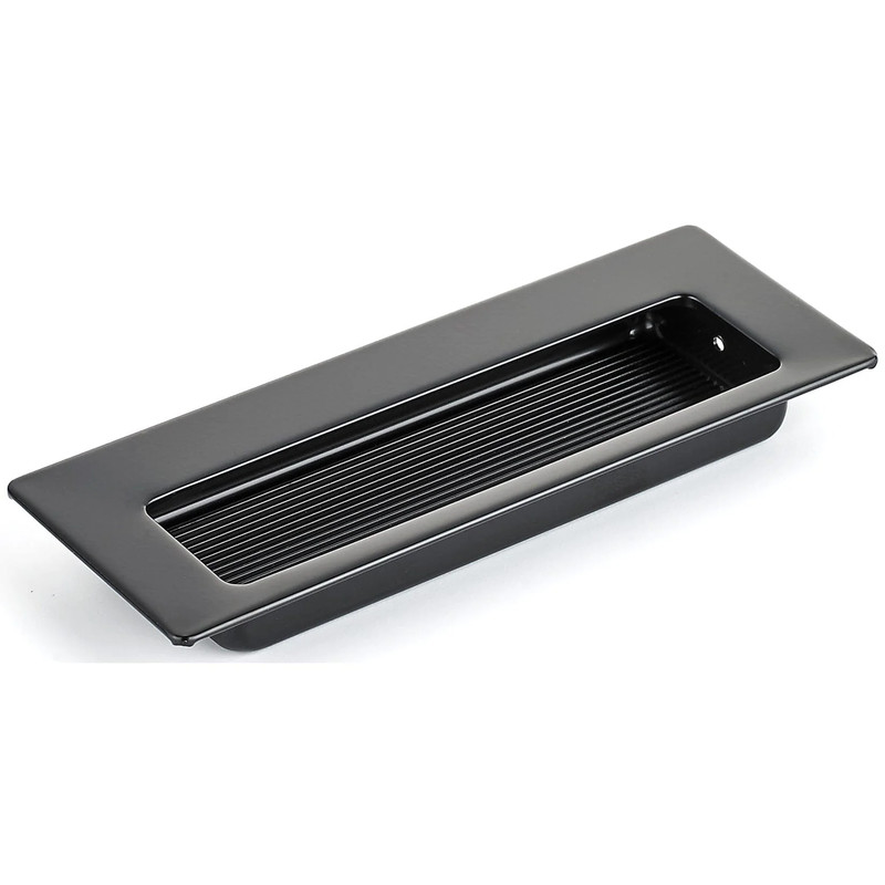 Contemporary Recessed Pull - 4-15/32" x 1-5/8" - Matte Black